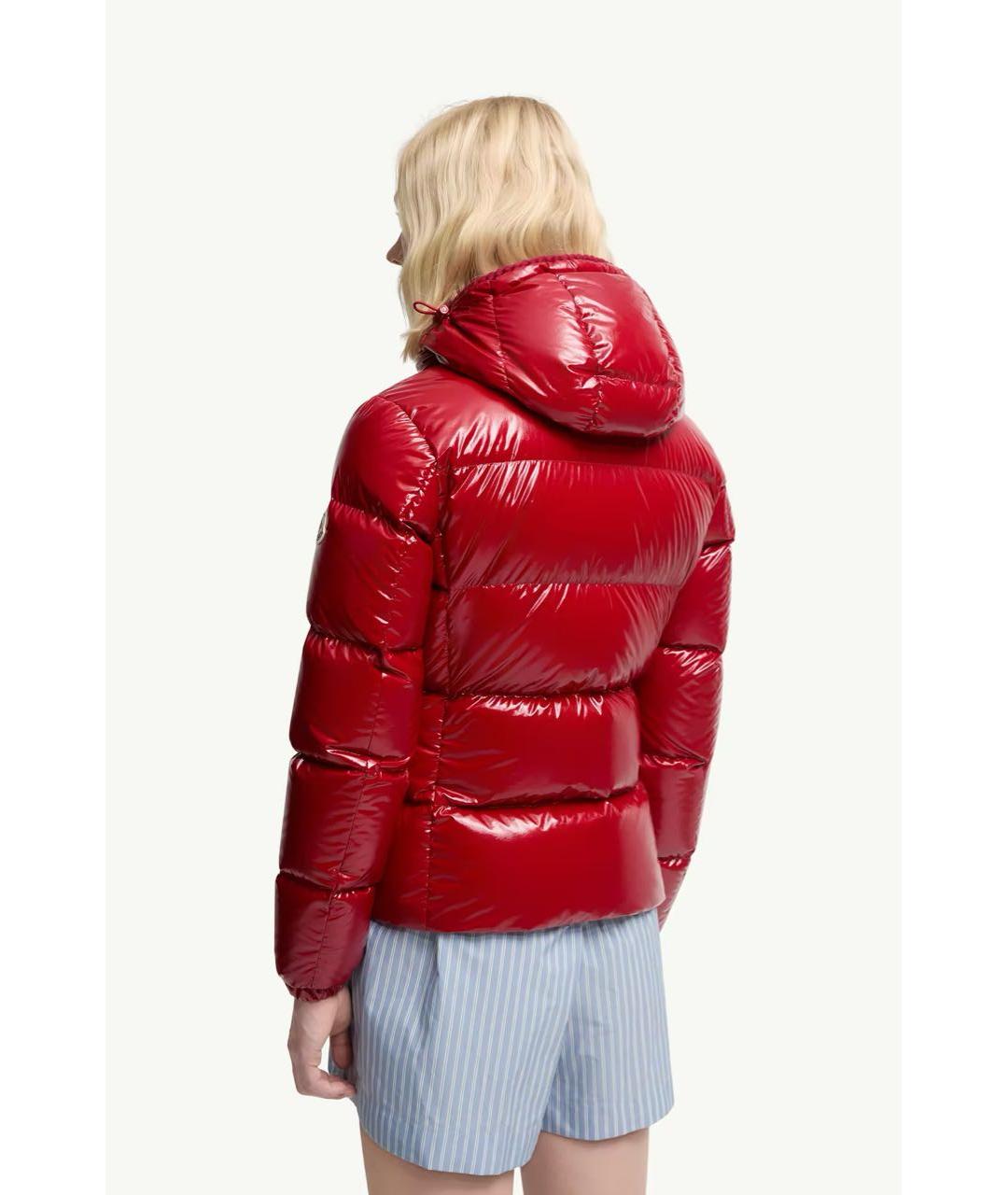 MONCLER Красный пуховик, фото 3
