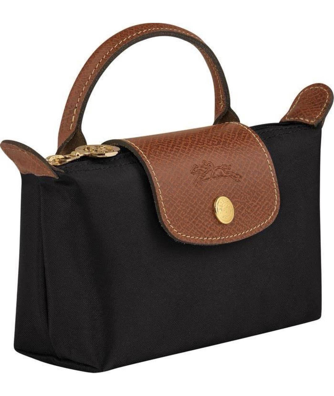 LONGCHAMP Черная сумка с короткими ручками, фото 2