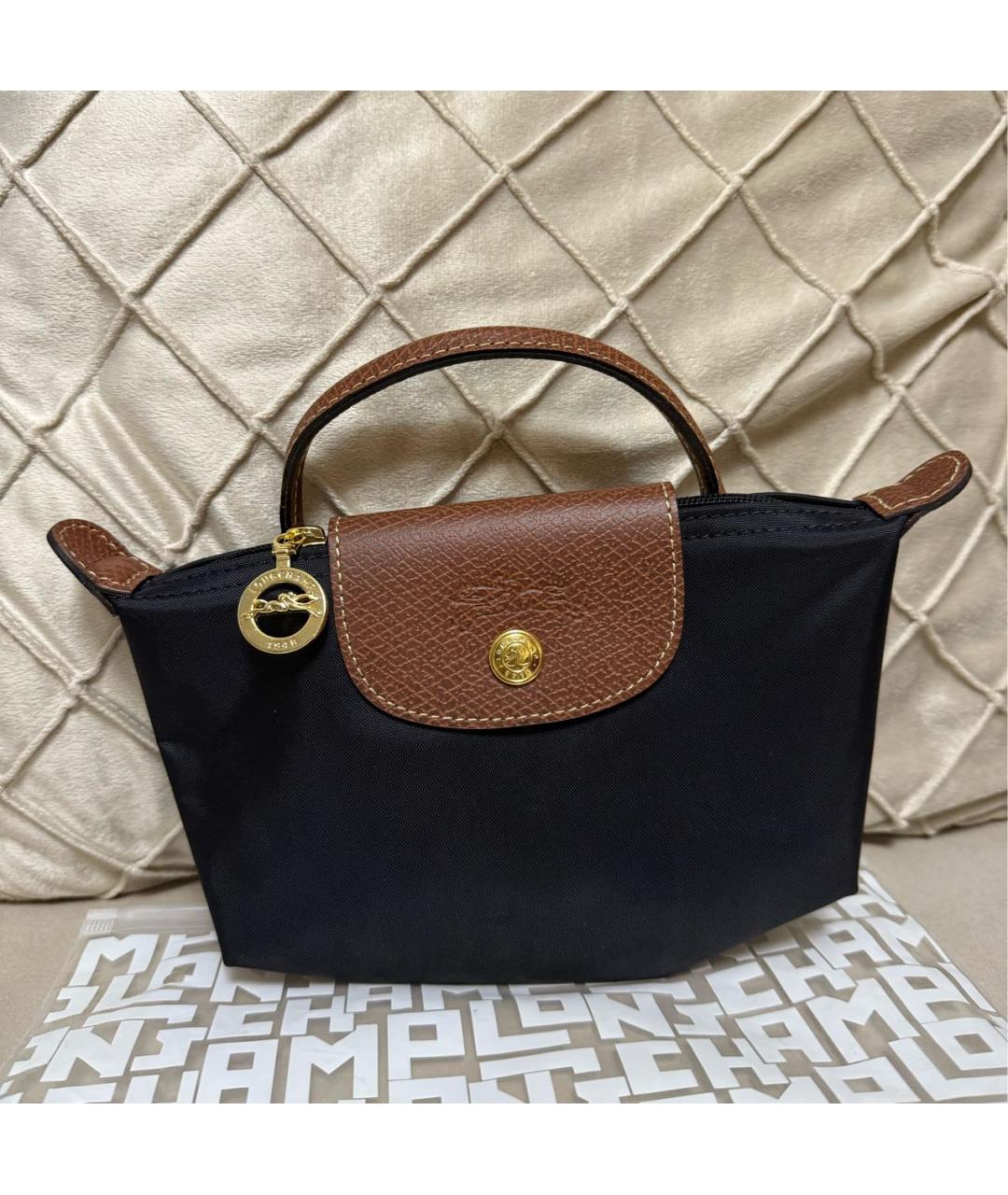 LONGCHAMP Черная сумка с короткими ручками, фото 3