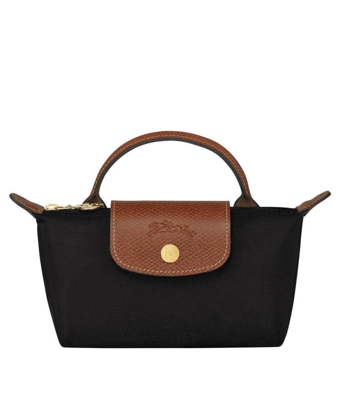 LONGCHAMP Черная сумка с короткими ручками, фото 1