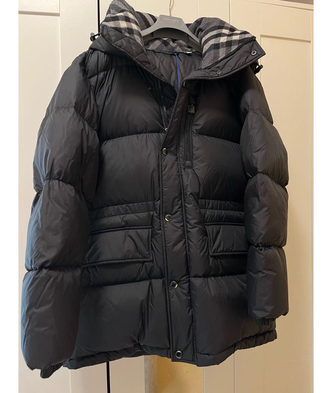 BURBERRY Черный пуховик, фото 8