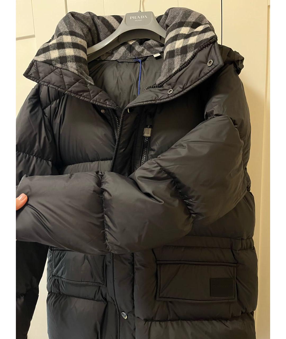 BURBERRY Черный пуховик, фото 7