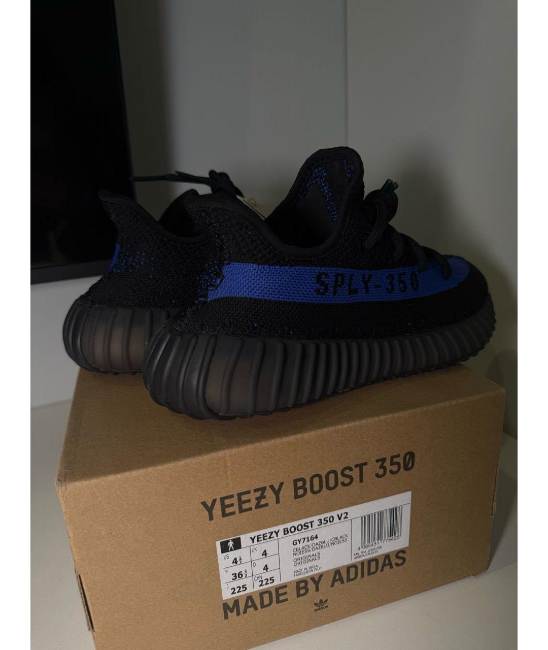 ADIDAS YEEZY Черные текстильные кроссовки, фото 6