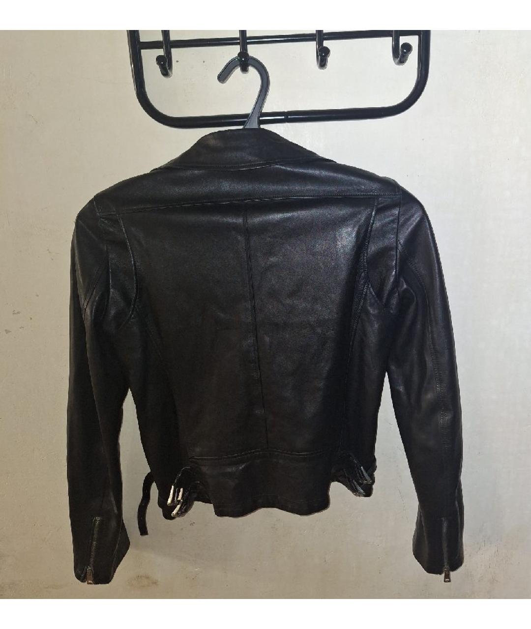 GUCCI Черная кожаная куртка, фото 2