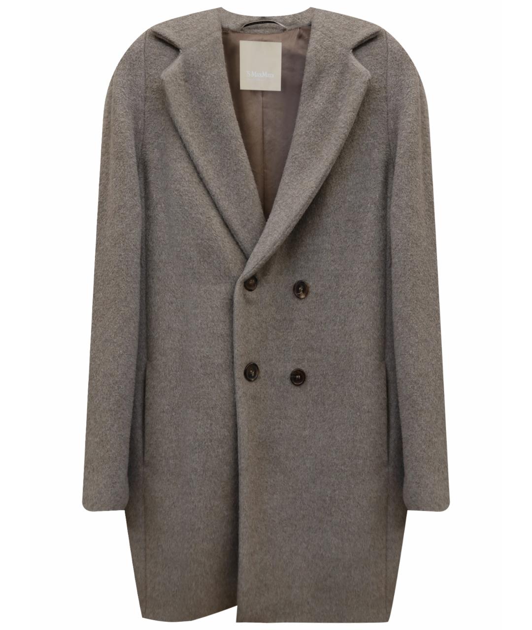 MAX MARA Бежевое шерстяное пальто, фото 1