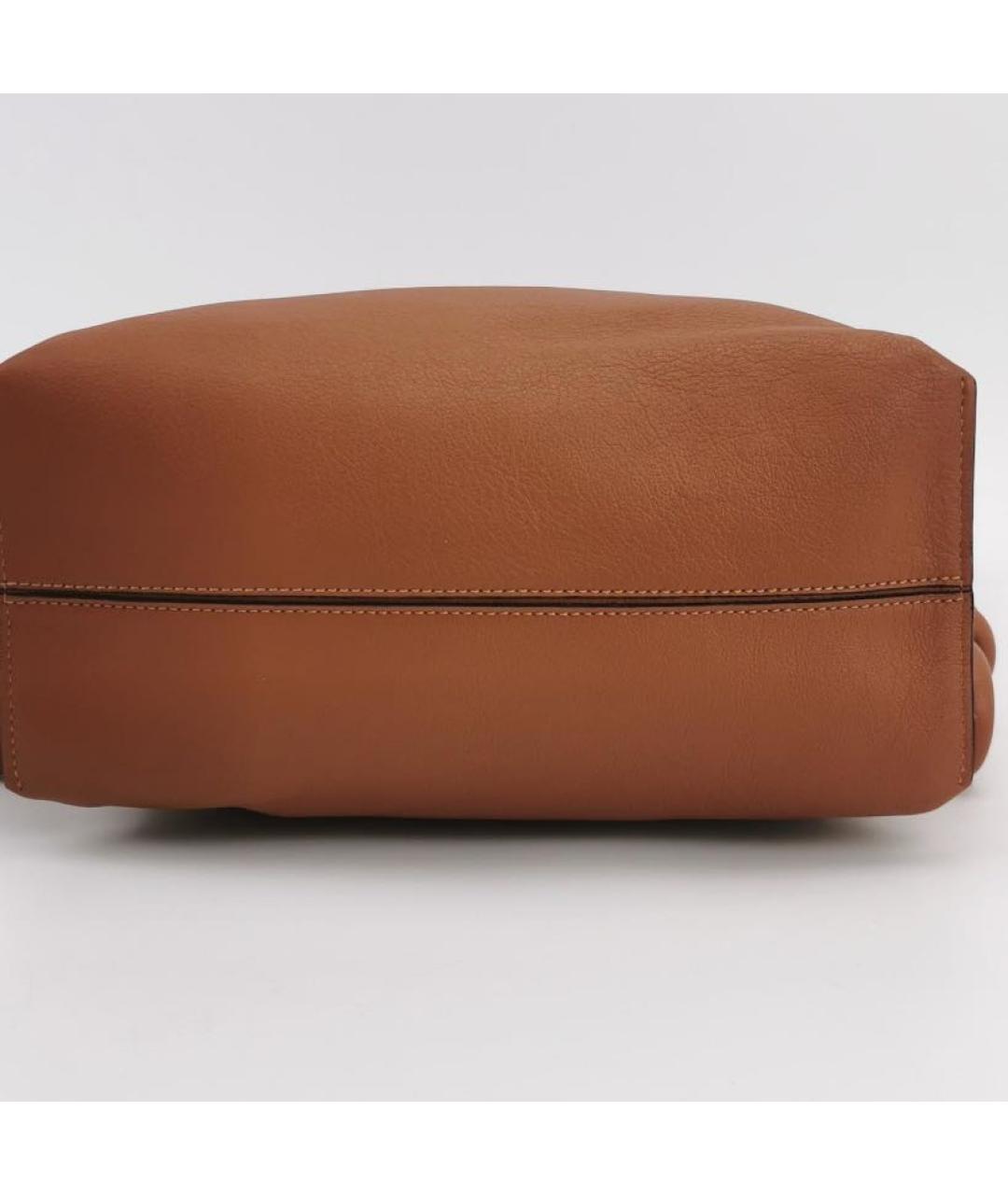 LOEWE Коричневая кожаная сумка через плечо, фото 5