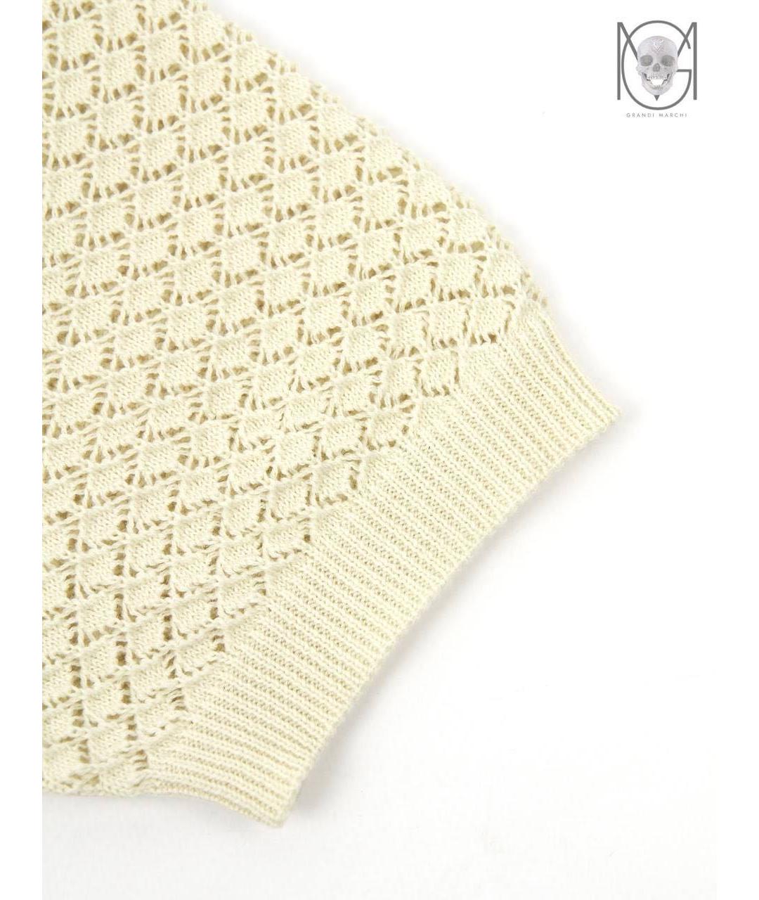 MIU MIU Бежевая хлопковая футболка, фото 5