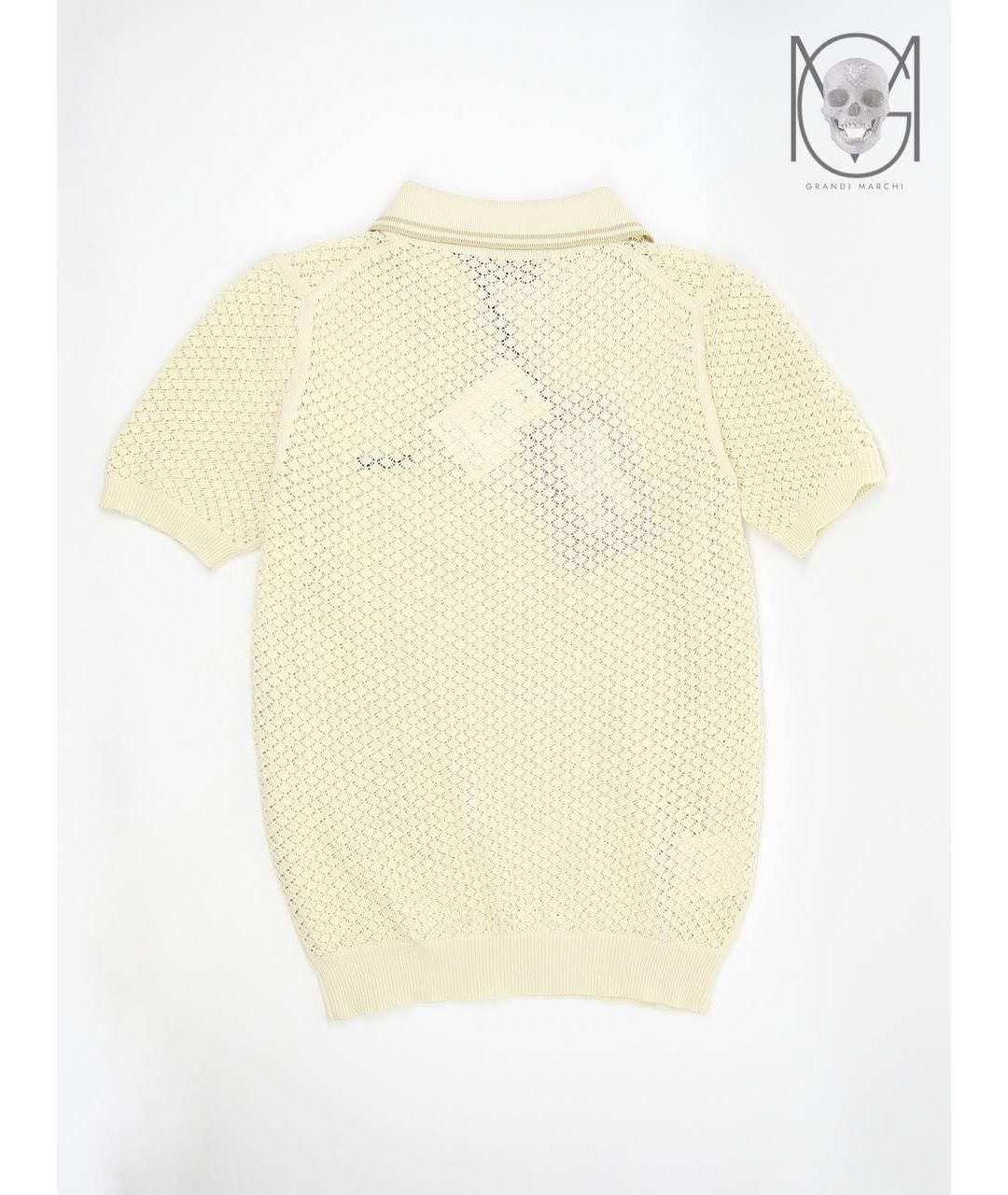 MIU MIU Бежевая хлопковая футболка, фото 6