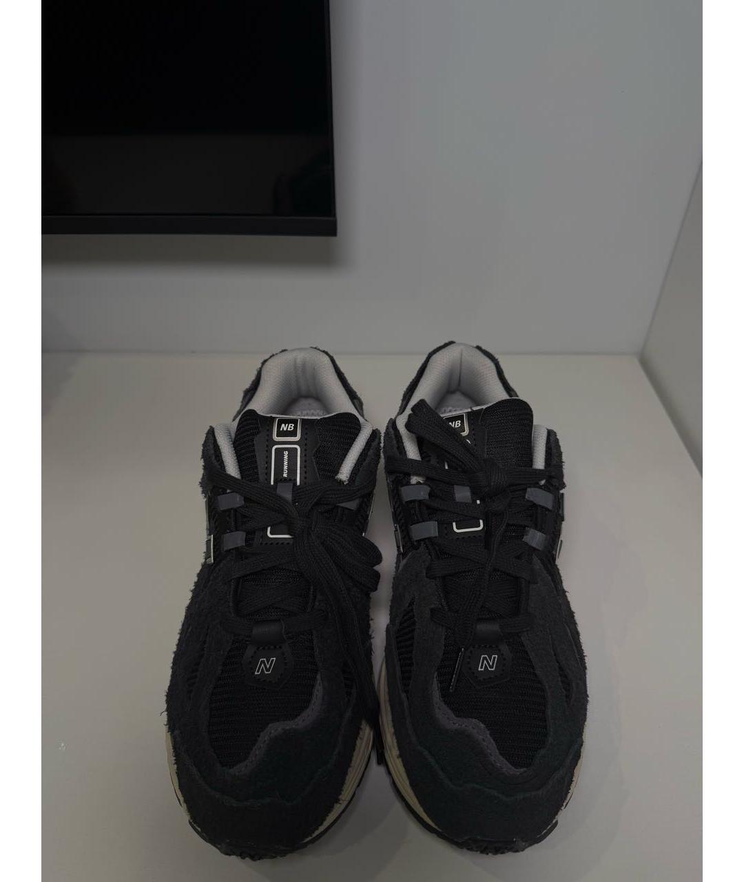 NEW BALANCE Черные замшевые высокие кроссовки / кеды, фото 2