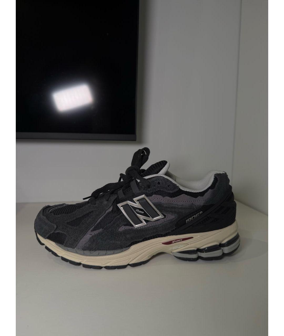 NEW BALANCE Черные замшевые высокие кроссовки / кеды, фото 5