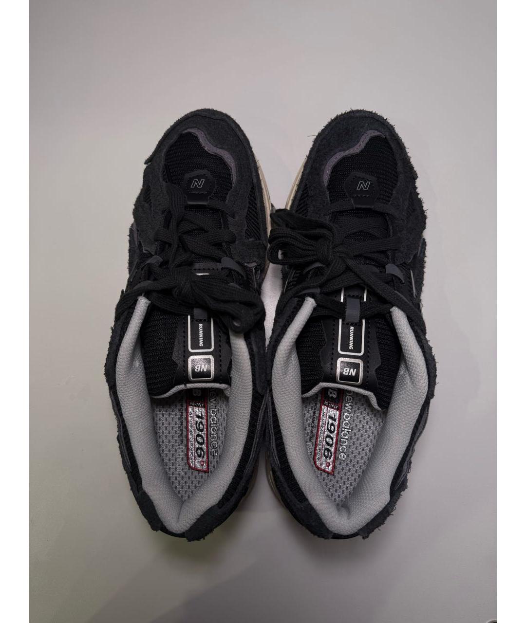 NEW BALANCE Черные замшевые высокие кроссовки / кеды, фото 3