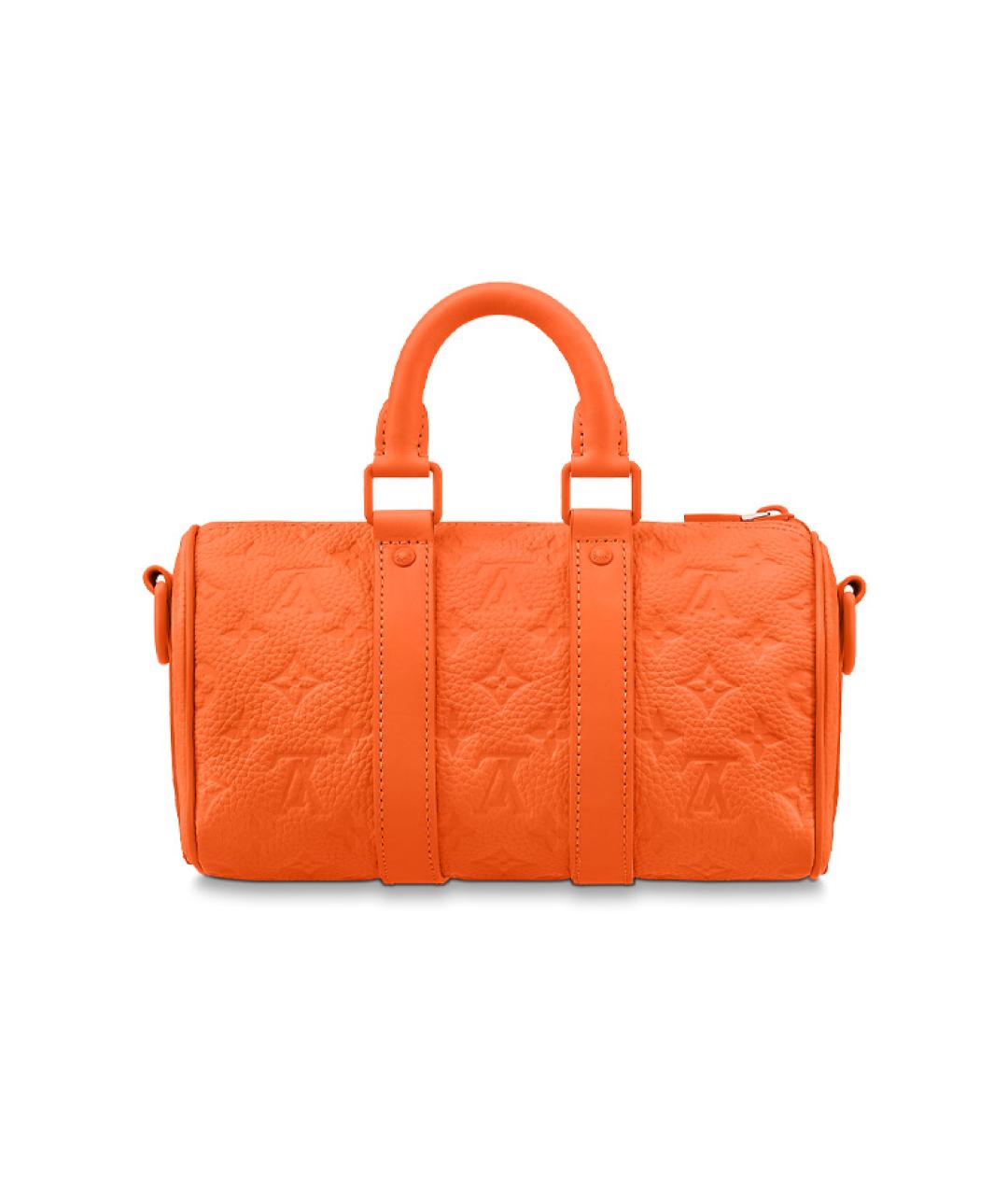 LOUIS VUITTON Оранжевая кожаная сумка на плечо, фото 3