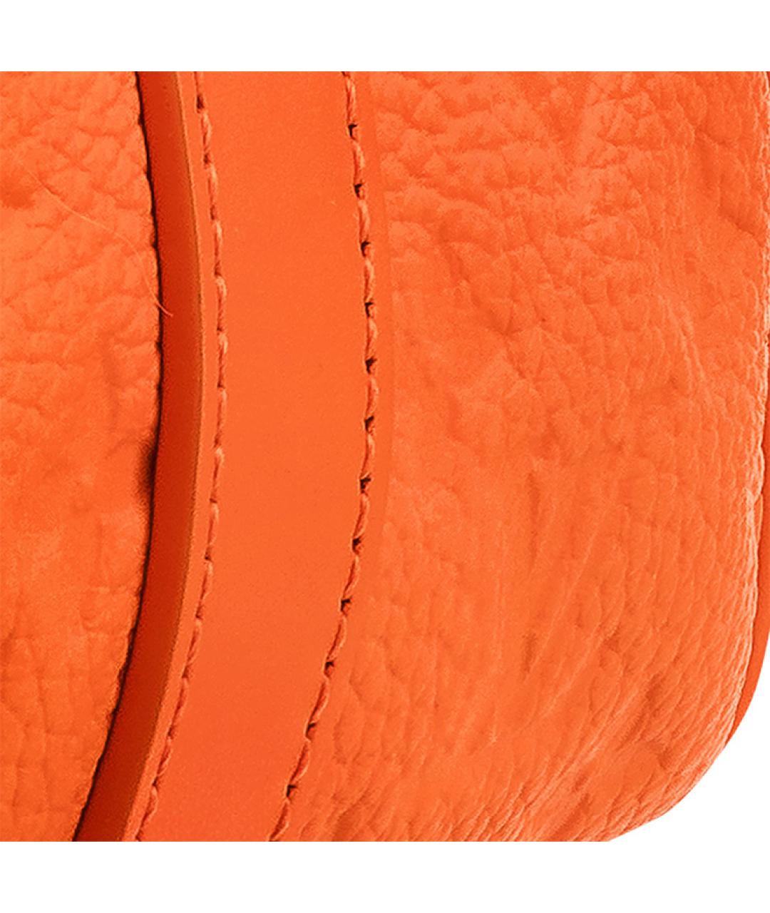 LOUIS VUITTON Оранжевая кожаная сумка на плечо, фото 5