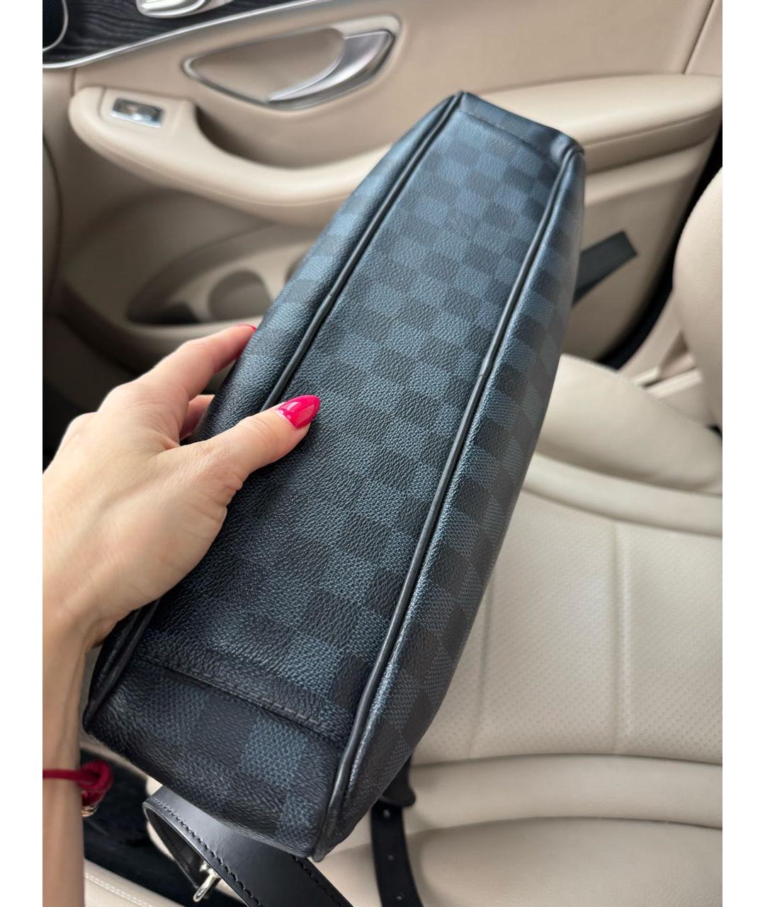 LOUIS VUITTON Темно-синий портфель, фото 6