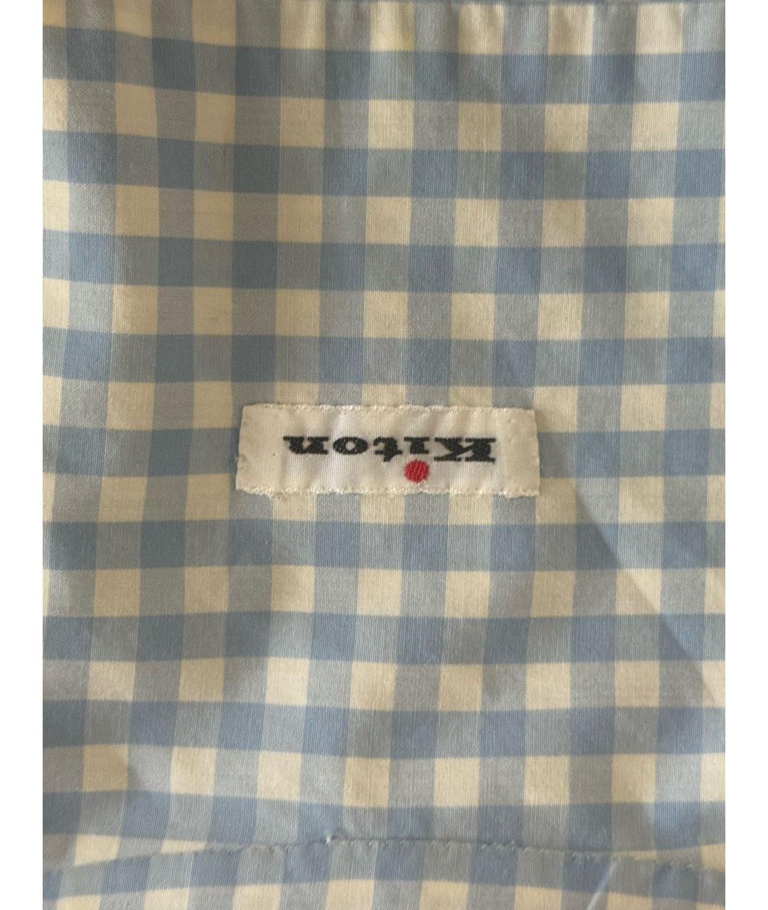 KITON Белая хлопковая рубашка, фото 4