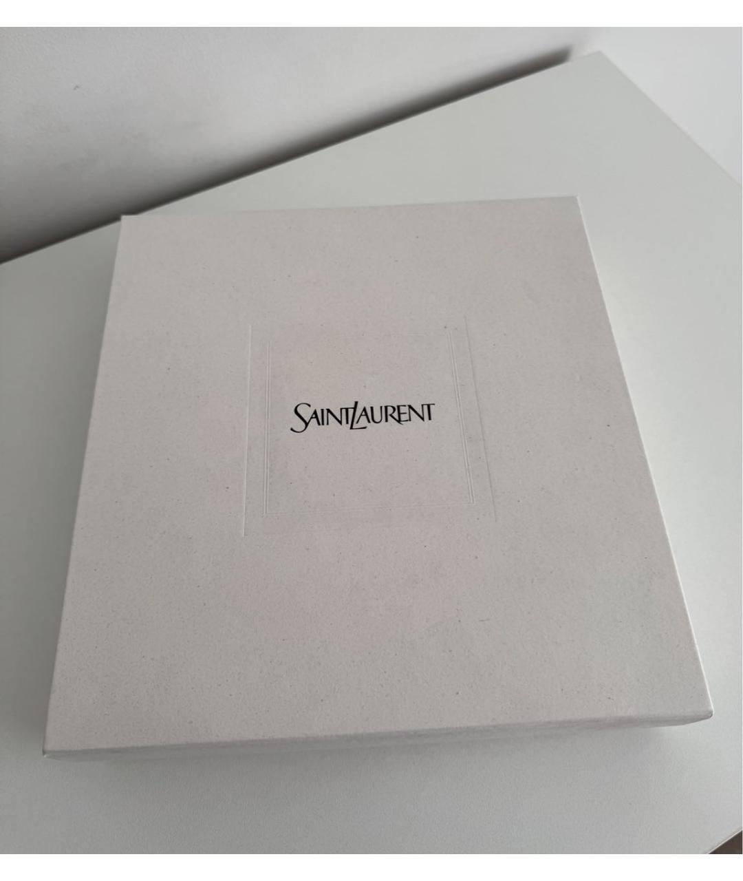 SAINT LAURENT Черная хлопковая сумка тоут, фото 3