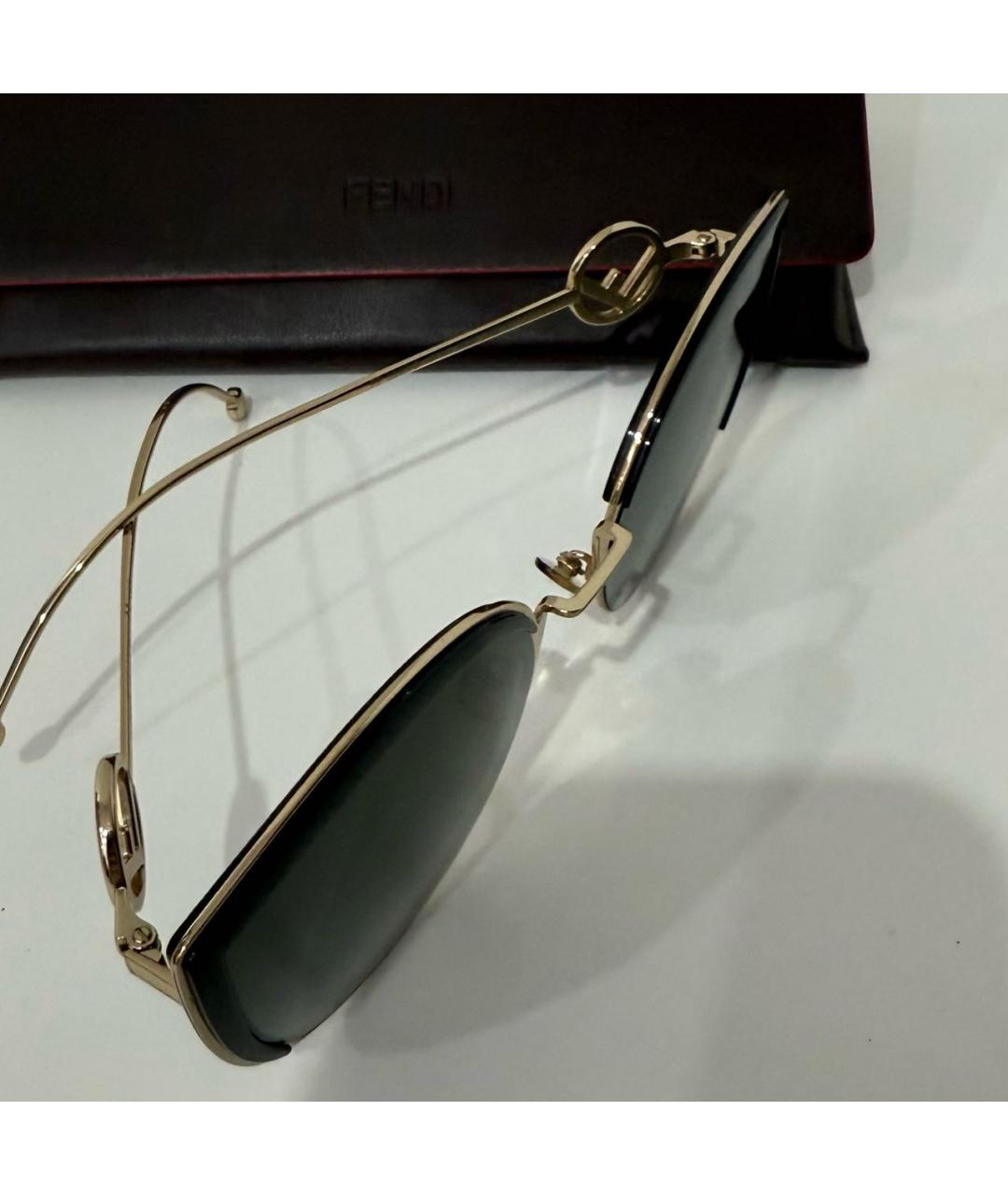 FENDI Металлические солнцезащитные очки, фото 6