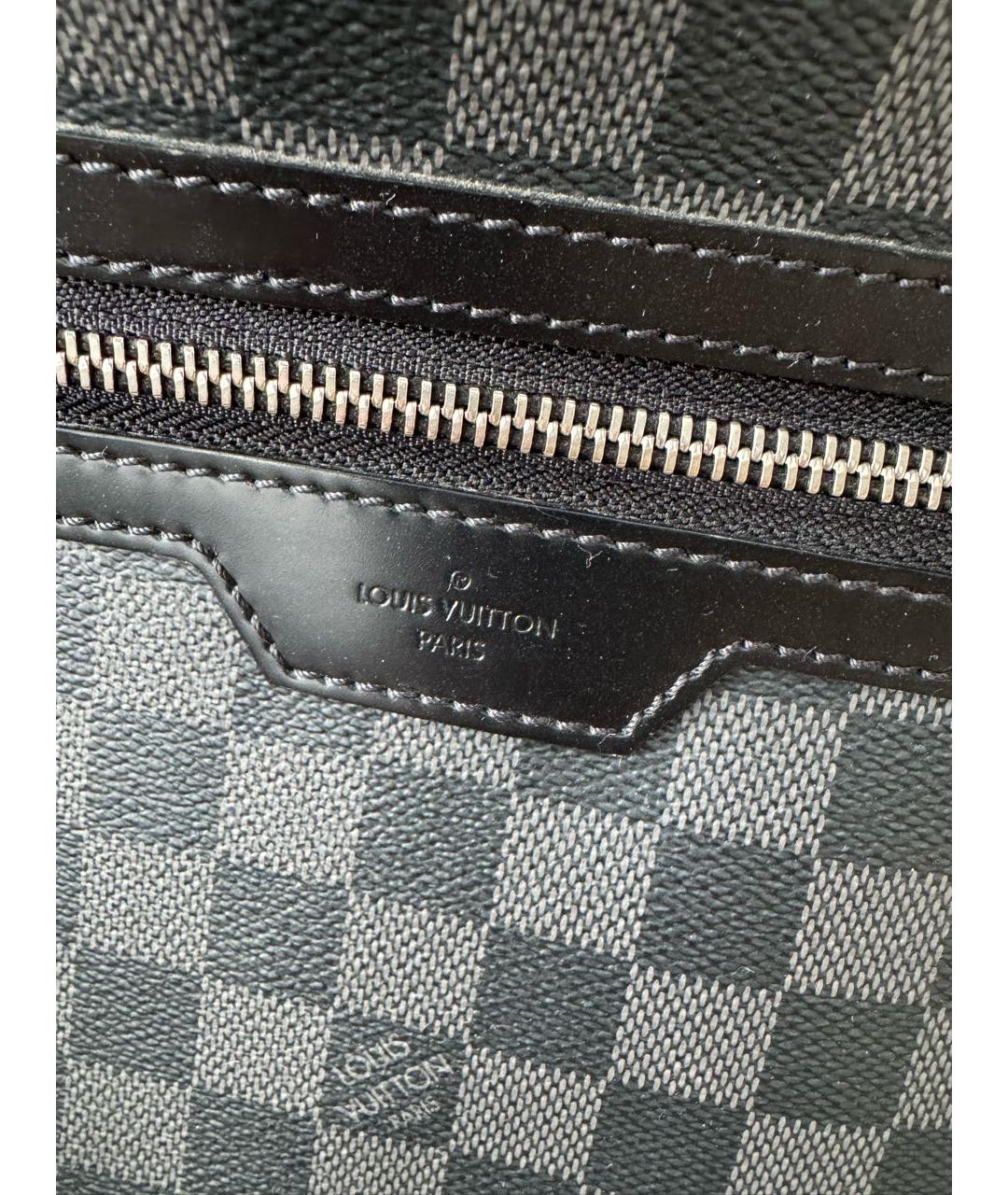 LOUIS VUITTON Серый кожаный рюкзак, фото 3