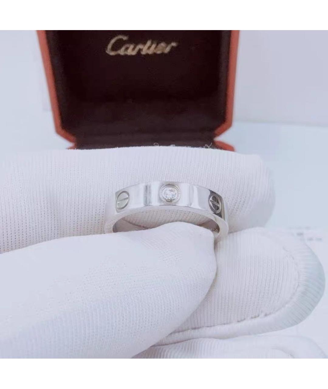 CARTIER Белое кольцо из белого золота, фото 2