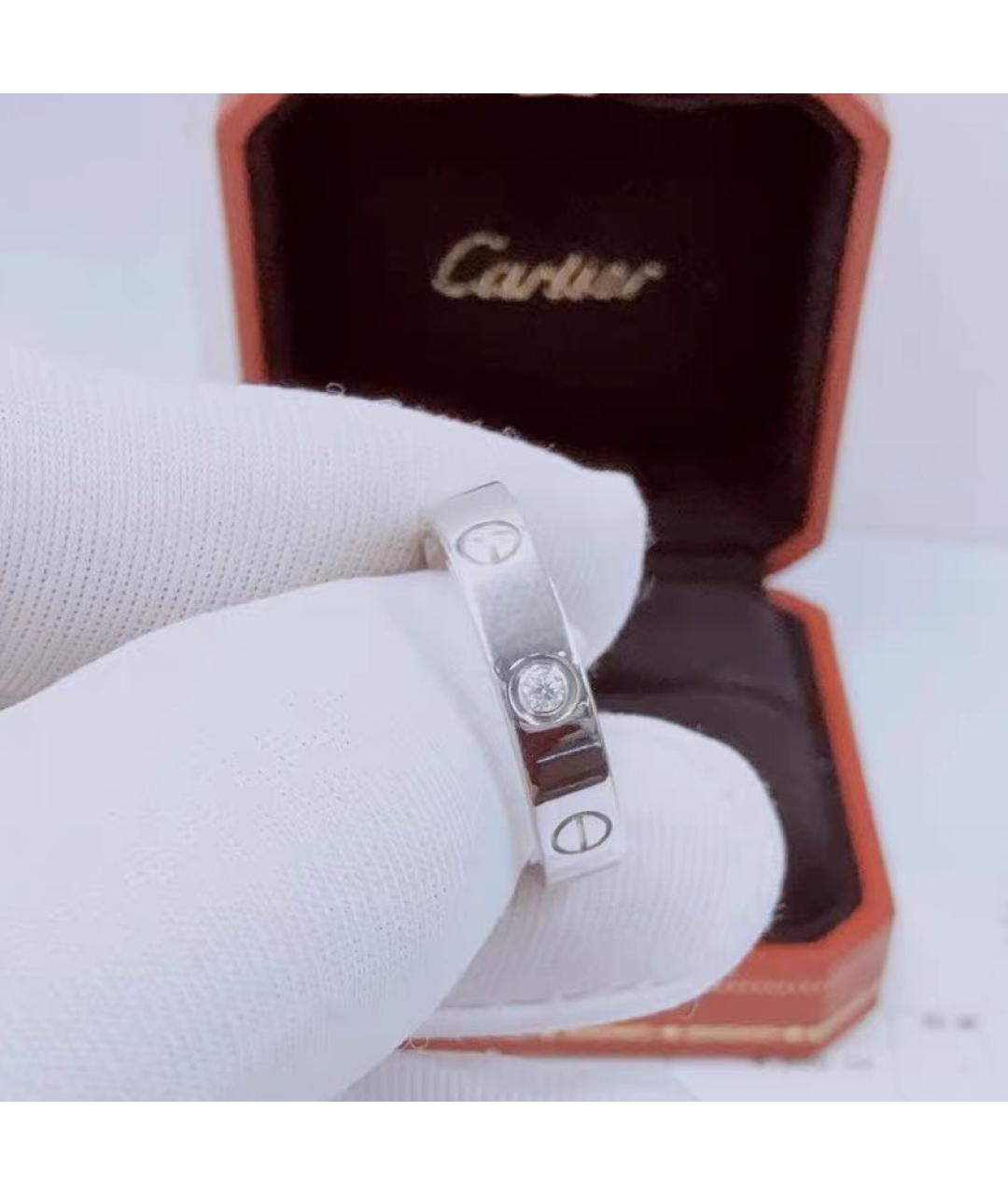 CARTIER Белое кольцо из белого золота, фото 4