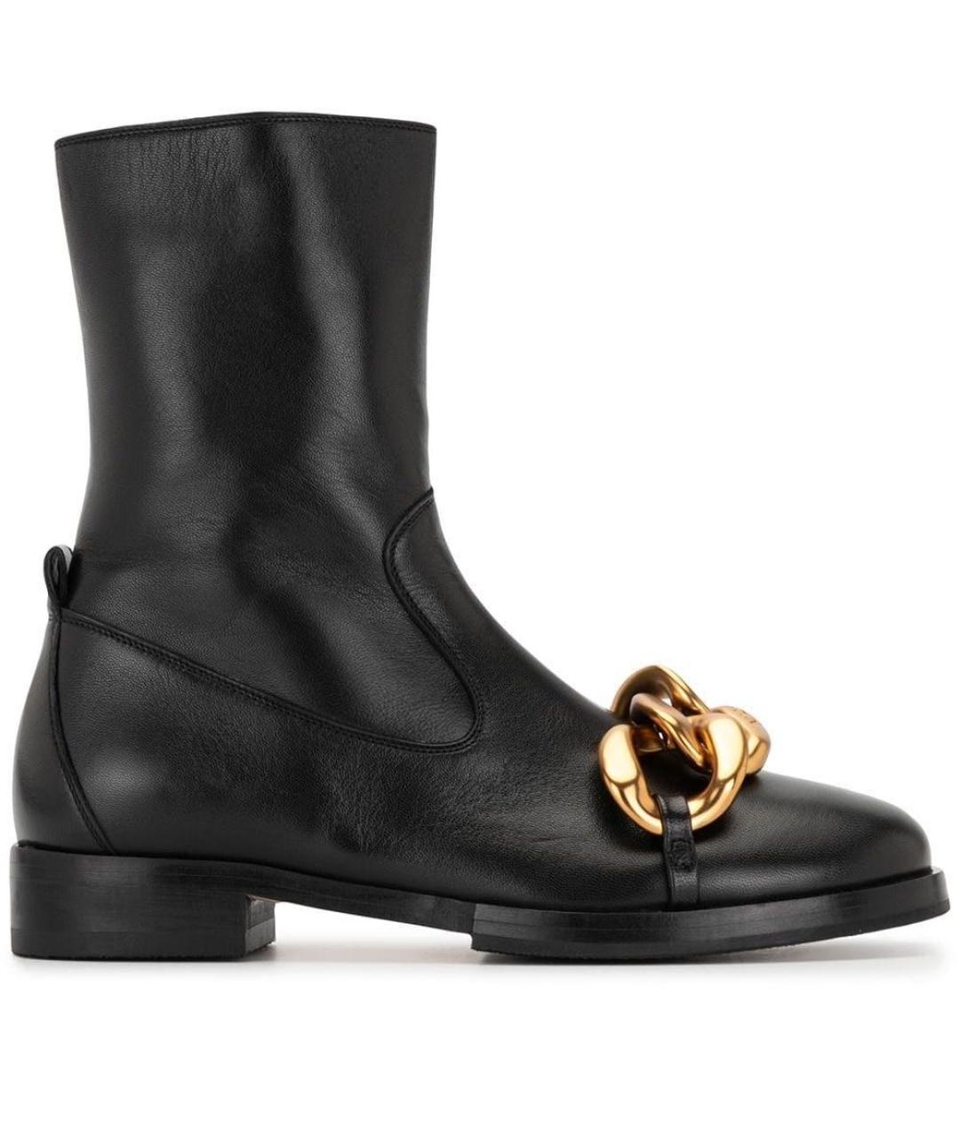 NO. 21 Черные кожаные полусапоги, фото 1