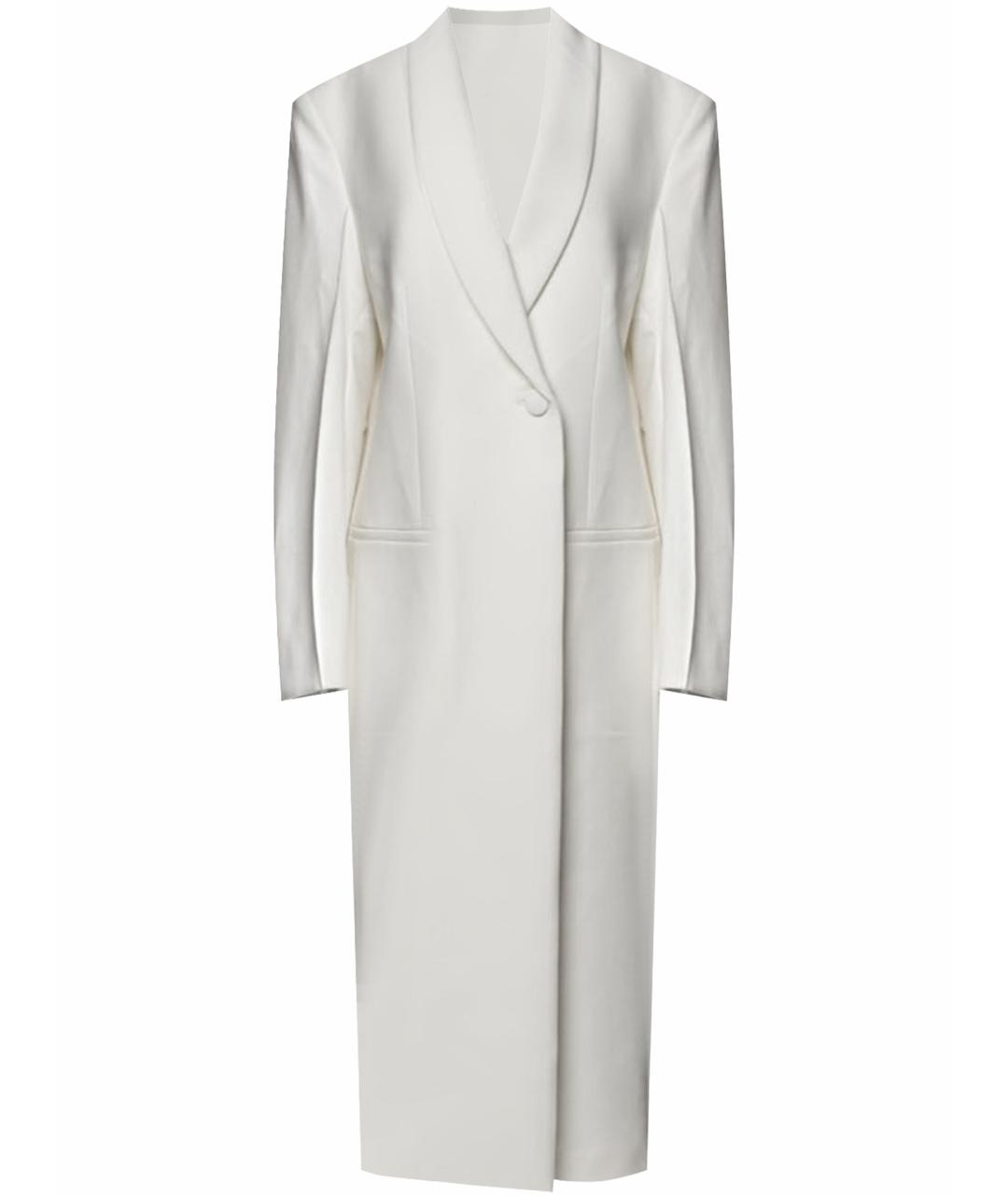 ROHE Белое полиэстеровое пальто, фото 1