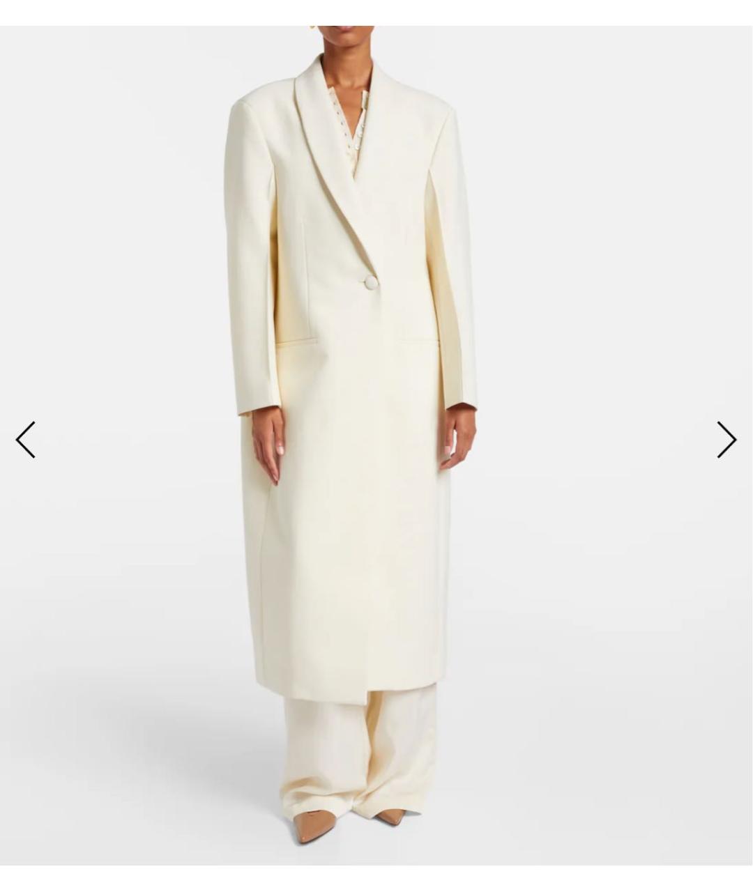 ROHE Белое полиэстеровое пальто, фото 3