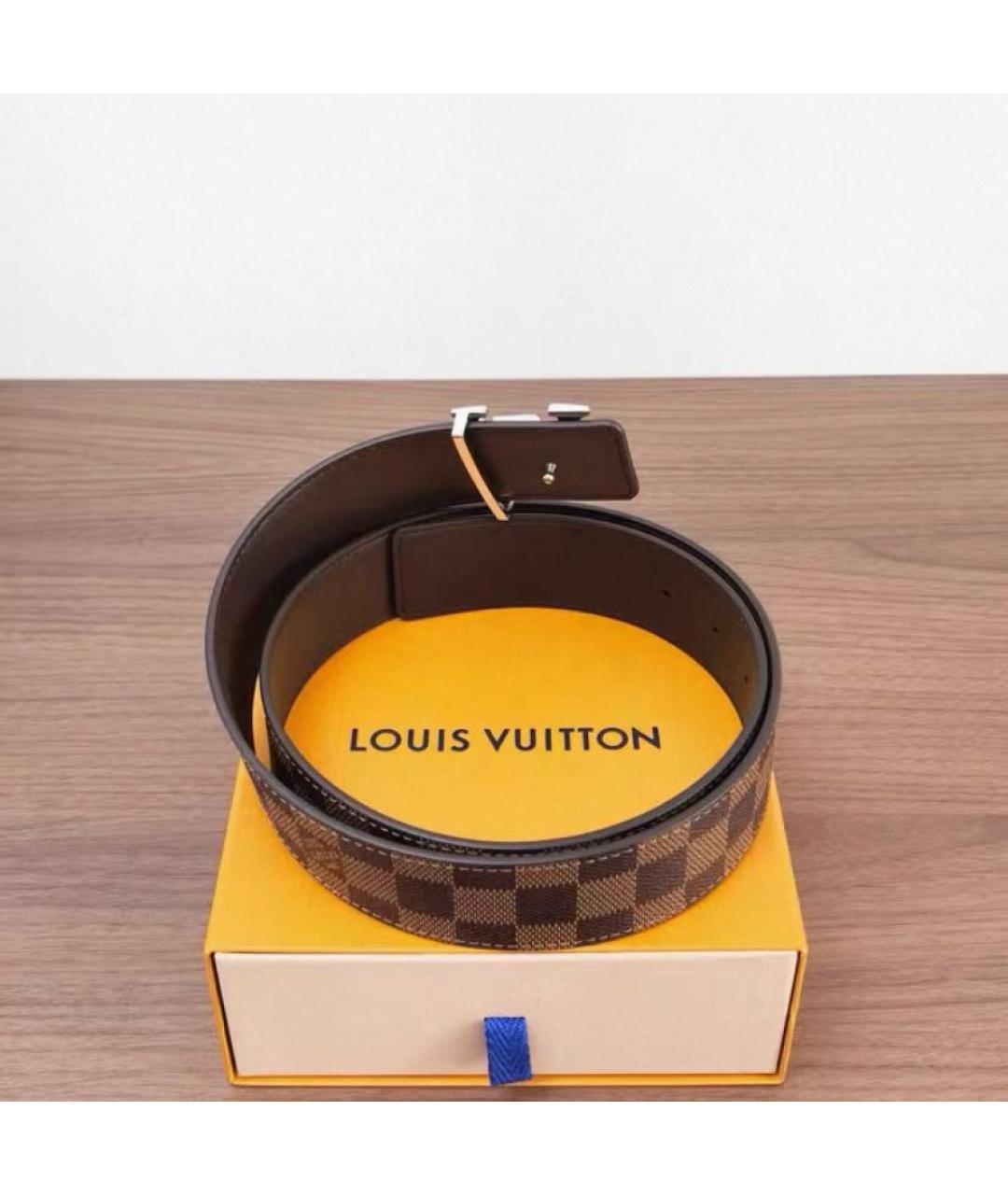 LOUIS VUITTON Коричневый ремень, фото 4