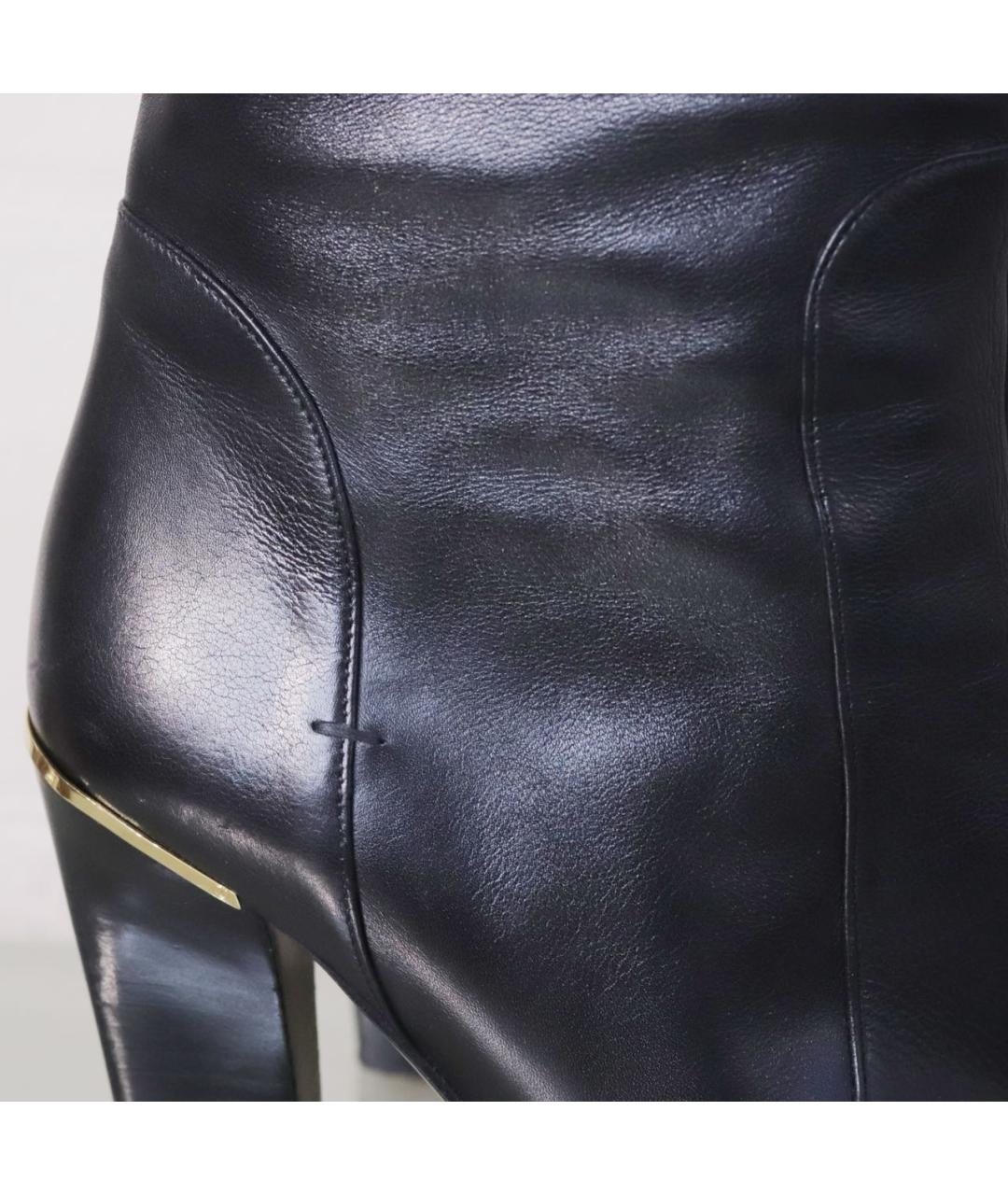 TOM FORD Черные кожаные ботфорты, фото 5