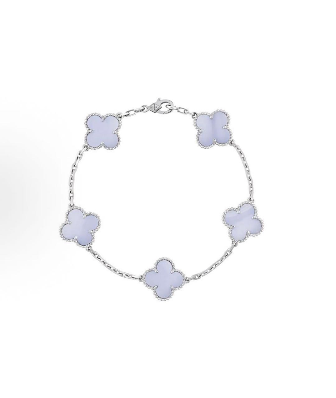 VAN CLEEF & ARPELS Голубой браслет из белого золота, фото 8