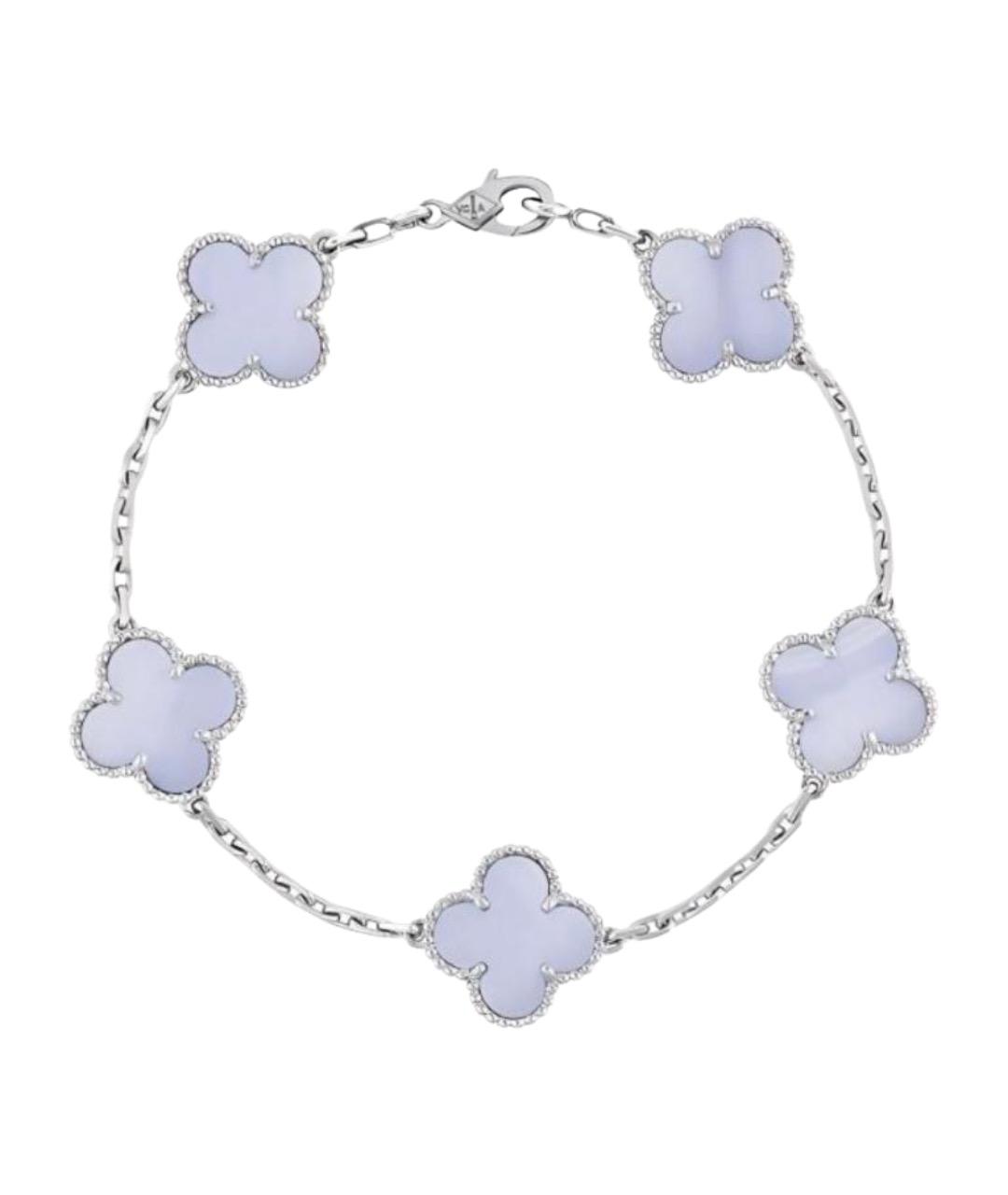 VAN CLEEF & ARPELS Голубой браслет из белого золота, фото 1
