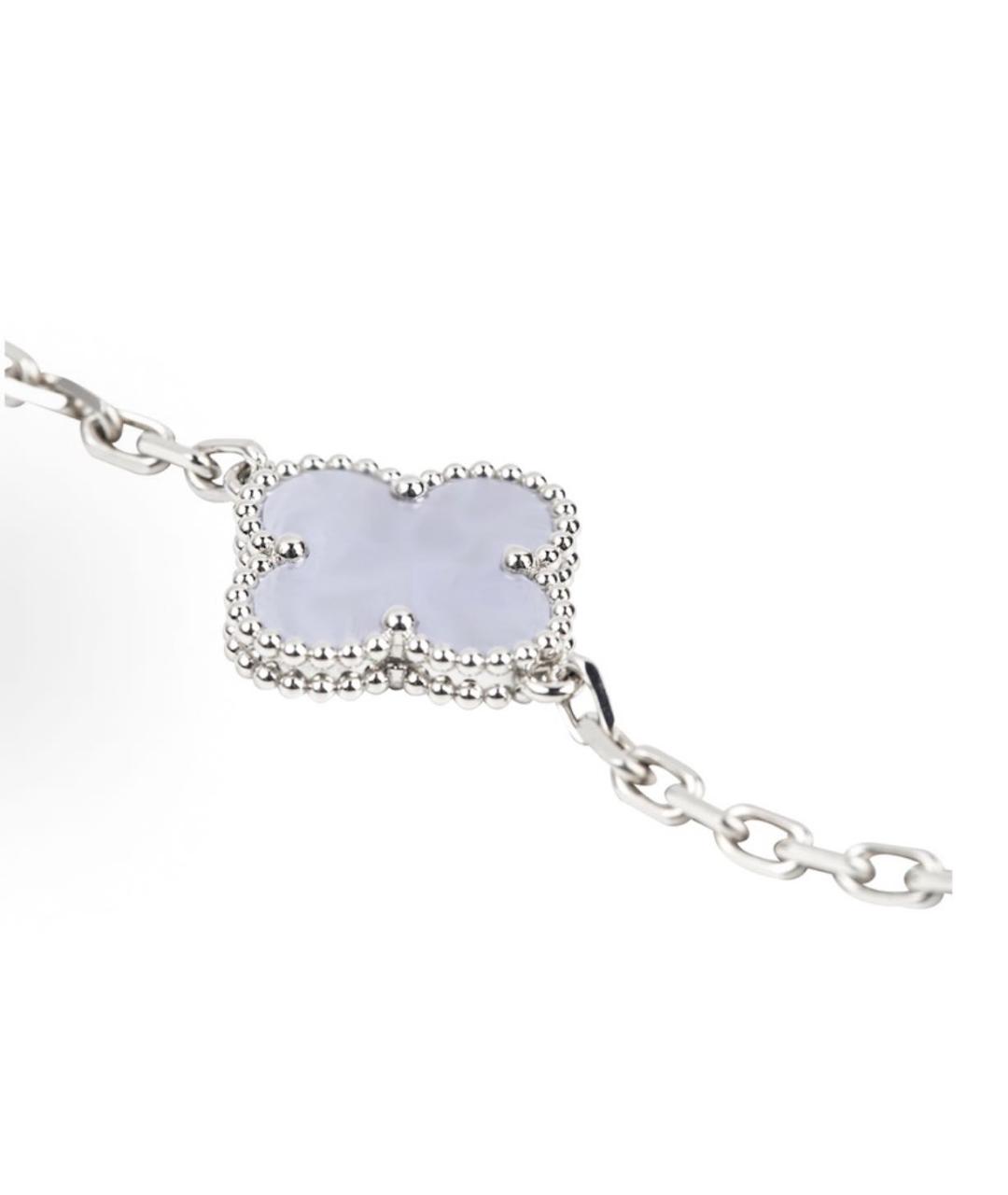 VAN CLEEF & ARPELS Голубой браслет из белого золота, фото 3