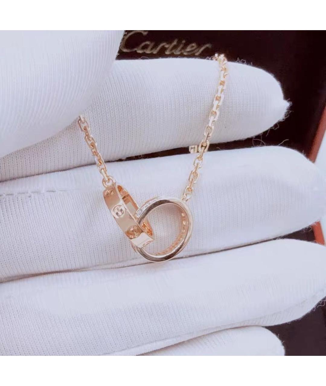 CARTIER Розовое колье из розового золота, фото 4