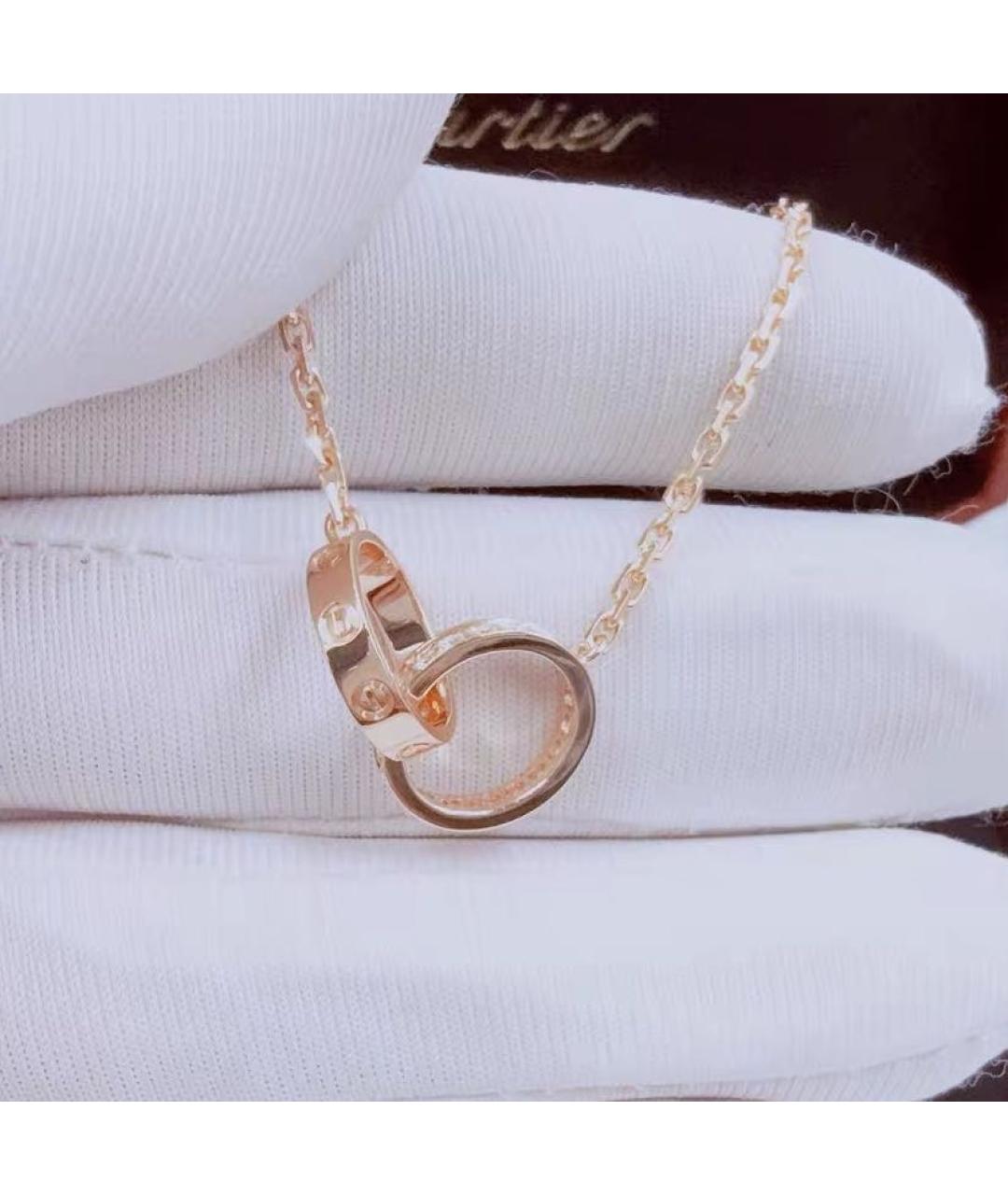 CARTIER Розовое колье из розового золота, фото 3