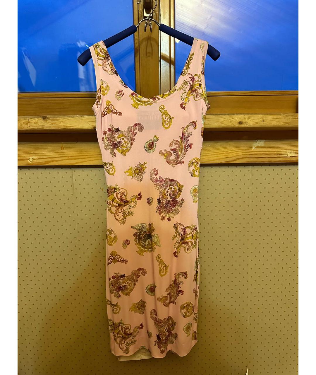 VERSACE JEANS COUTURE Розовое повседневное платье, фото 3