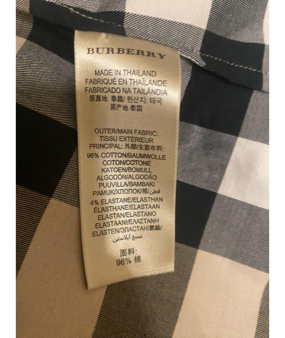 BURBERRY Бежевая хлопковая рубашка, фото 6