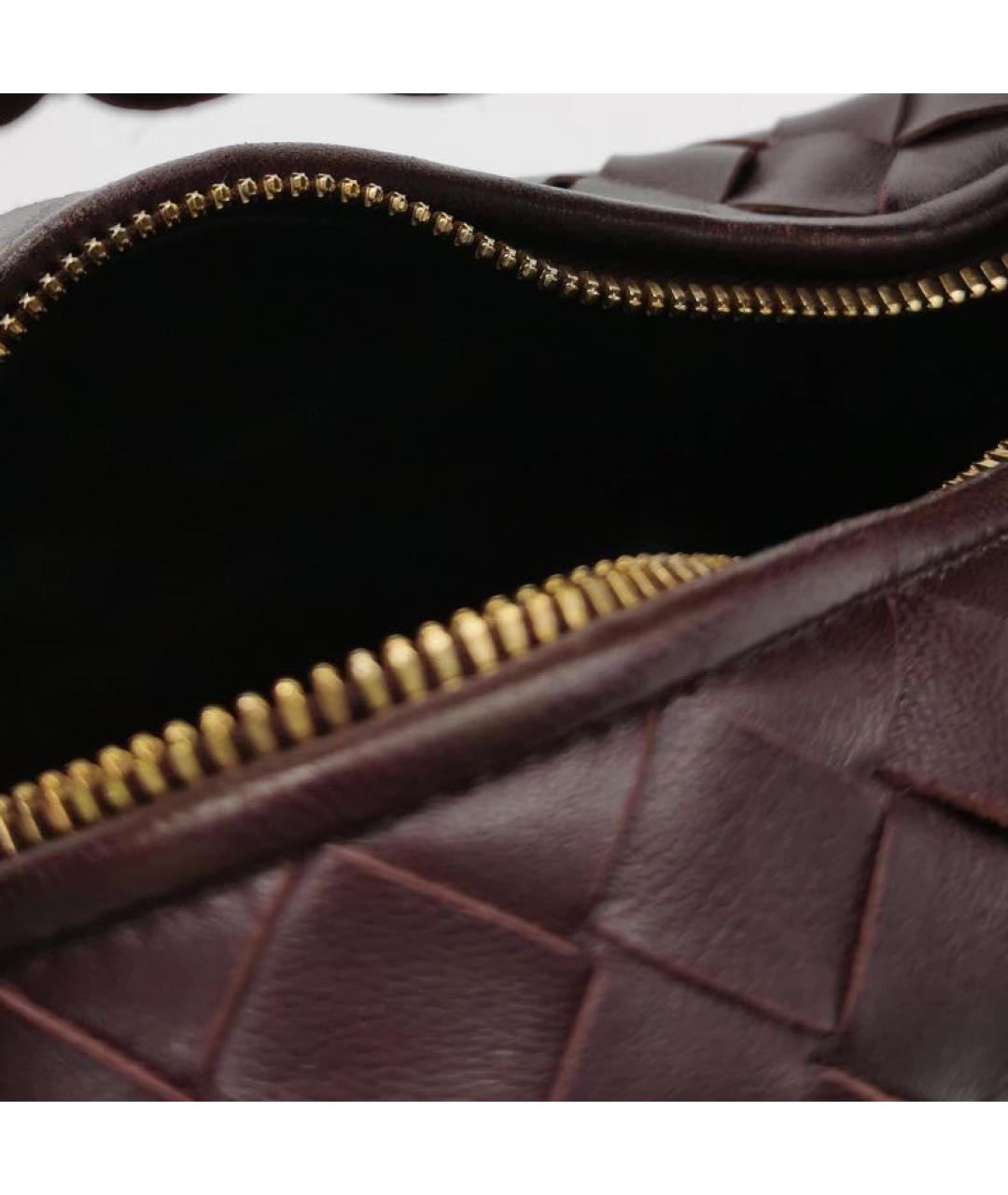 BOTTEGA VENETA Коричневая кожаная сумка с короткими ручками, фото 6