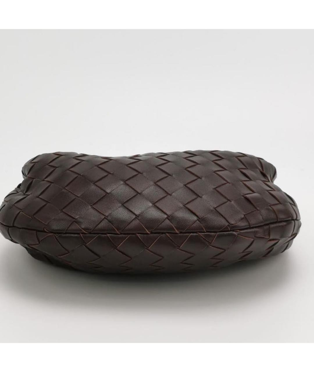 BOTTEGA VENETA Коричневая кожаная сумка с короткими ручками, фото 5