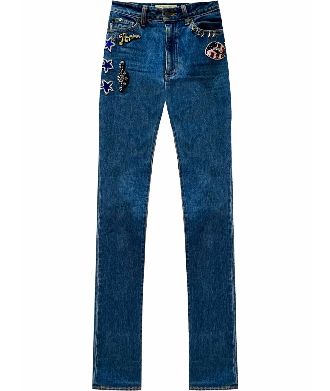 MARC JACOBS Синие хлопковые прямые джинсы, фото 1