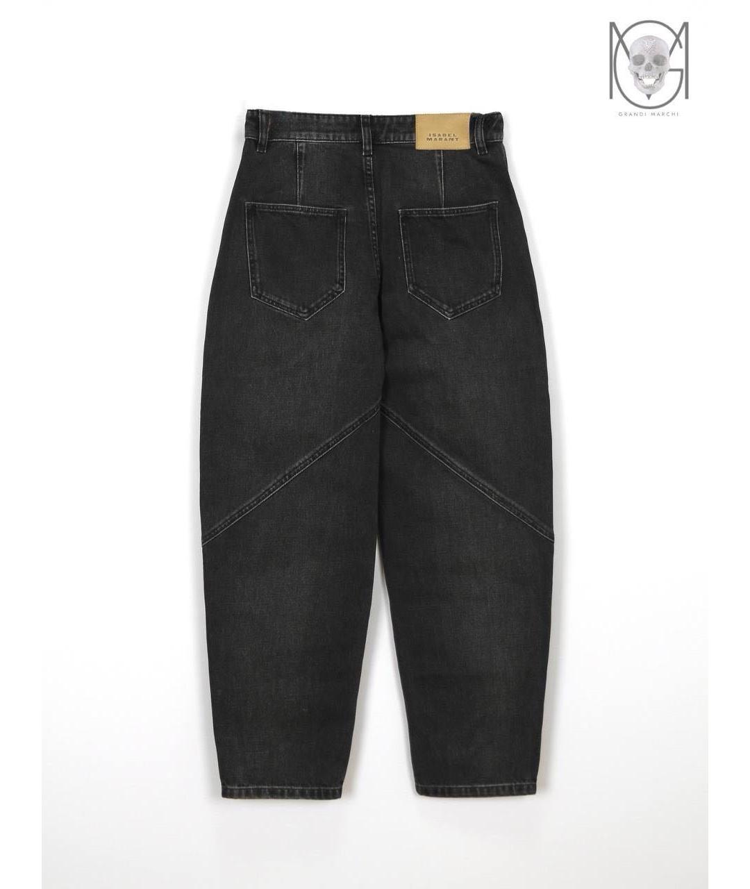 ISABEL MARANT Черные хлопковые джинсы слим, фото 2