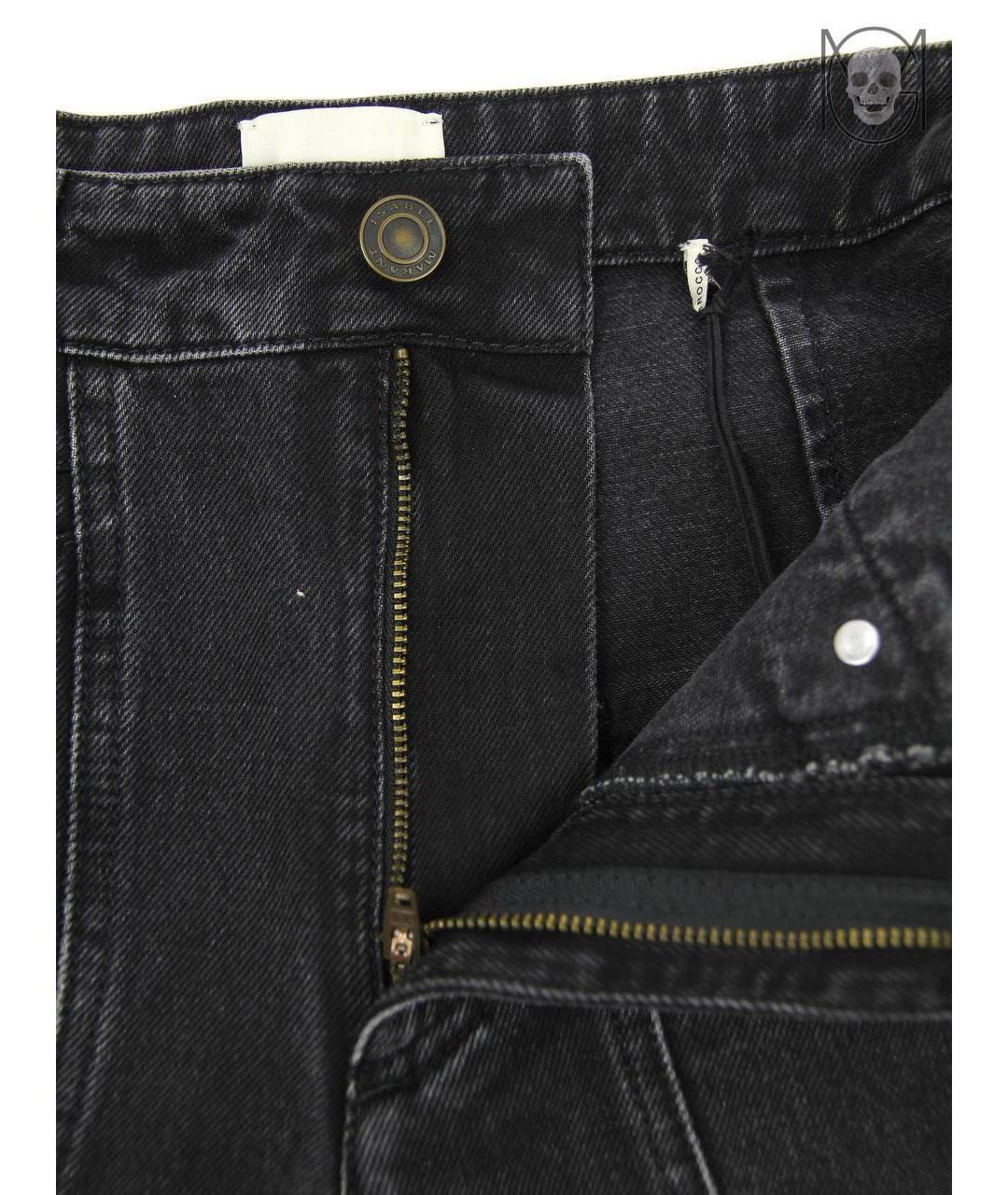 ISABEL MARANT Черные хлопковые джинсы слим, фото 7