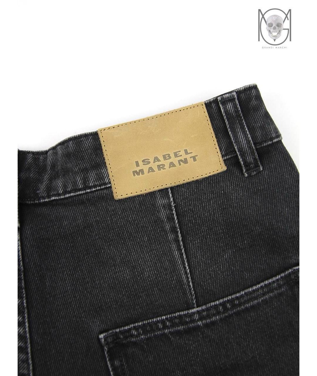 ISABEL MARANT Черные хлопковые джинсы слим, фото 3