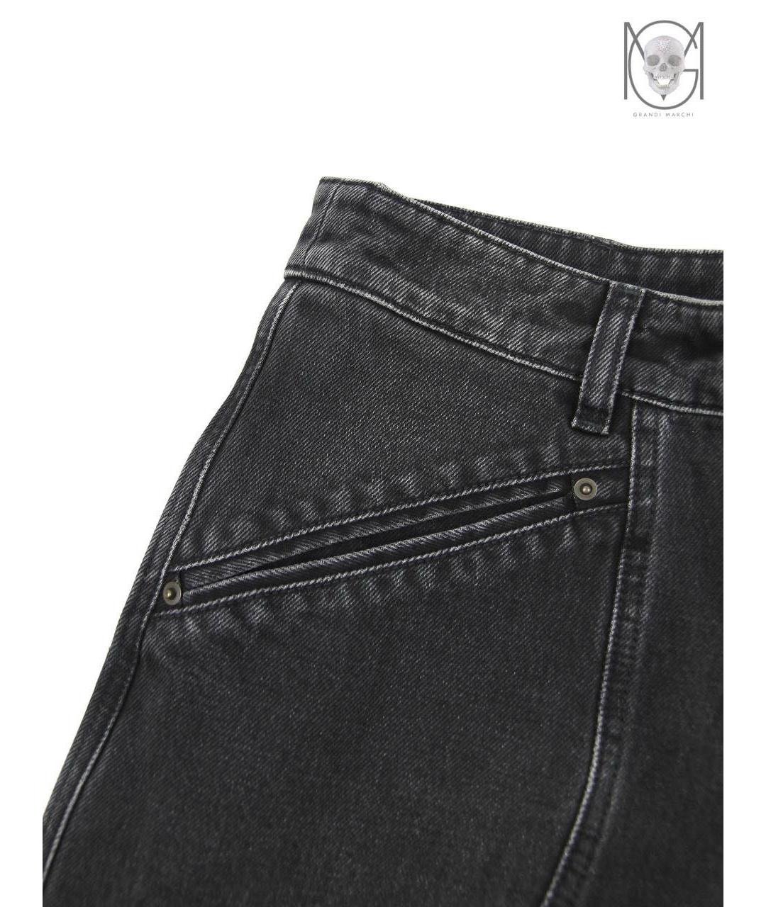 ISABEL MARANT Черные хлопковые джинсы слим, фото 6