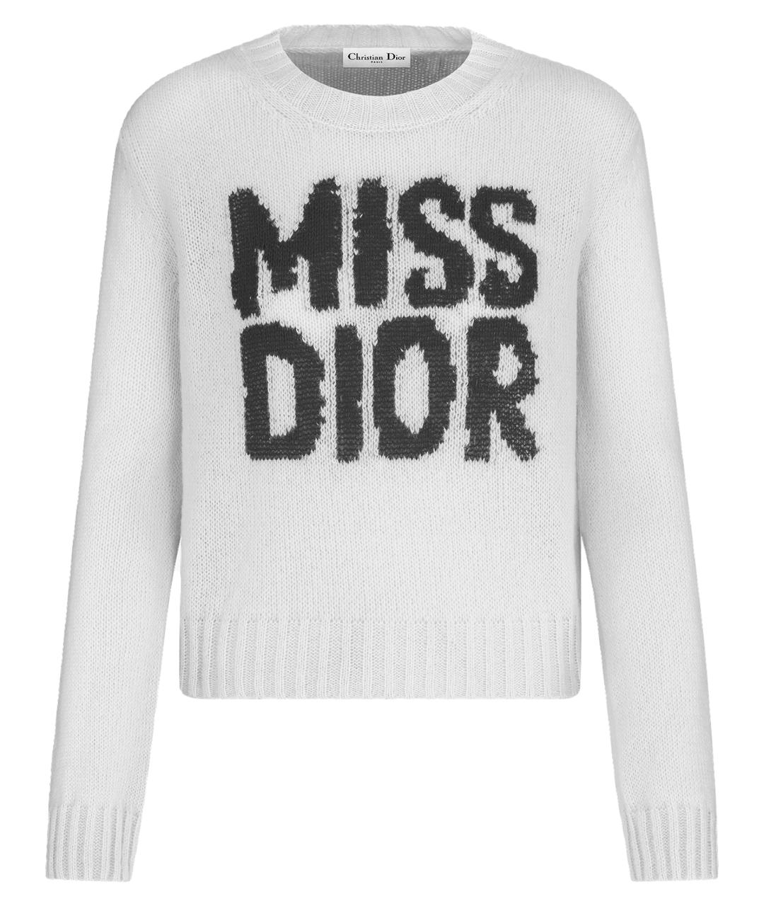 CHRISTIAN DIOR Белый кашемировый джемпер / свитер, фото 1