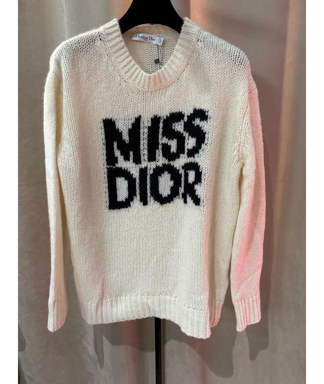 CHRISTIAN DIOR Белый кашемировый джемпер / свитер, фото 8