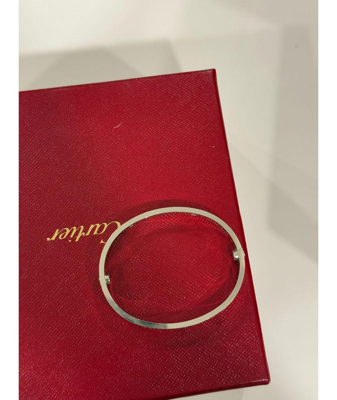 CARTIER Серебрянный браслет из белого золота, фото 3