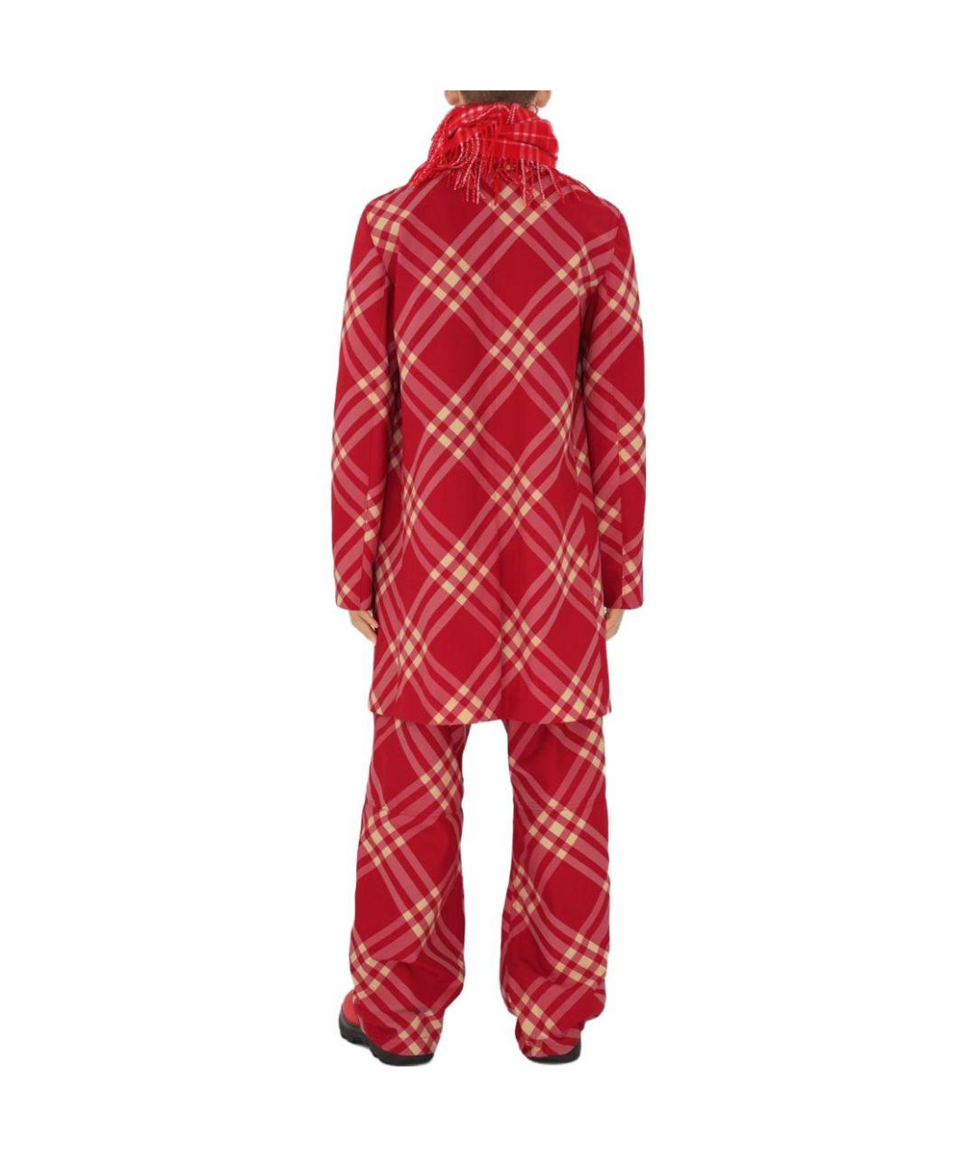BURBERRY Красный тренч / плащ, фото 3