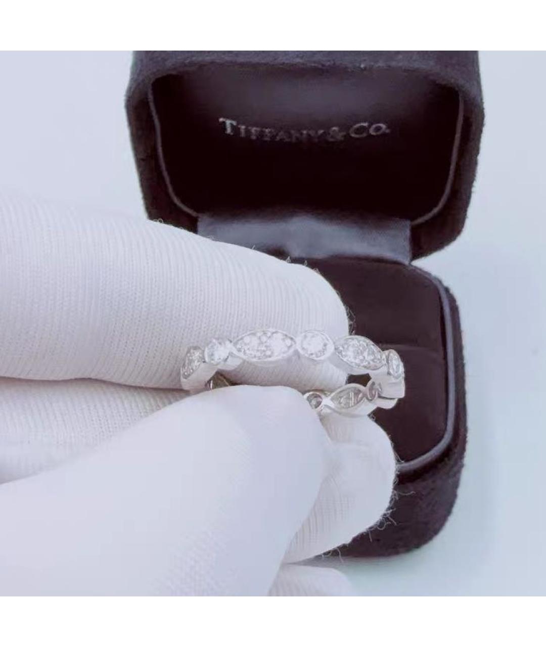 TIFFANY&CO Белое платиновое кольцо, фото 7