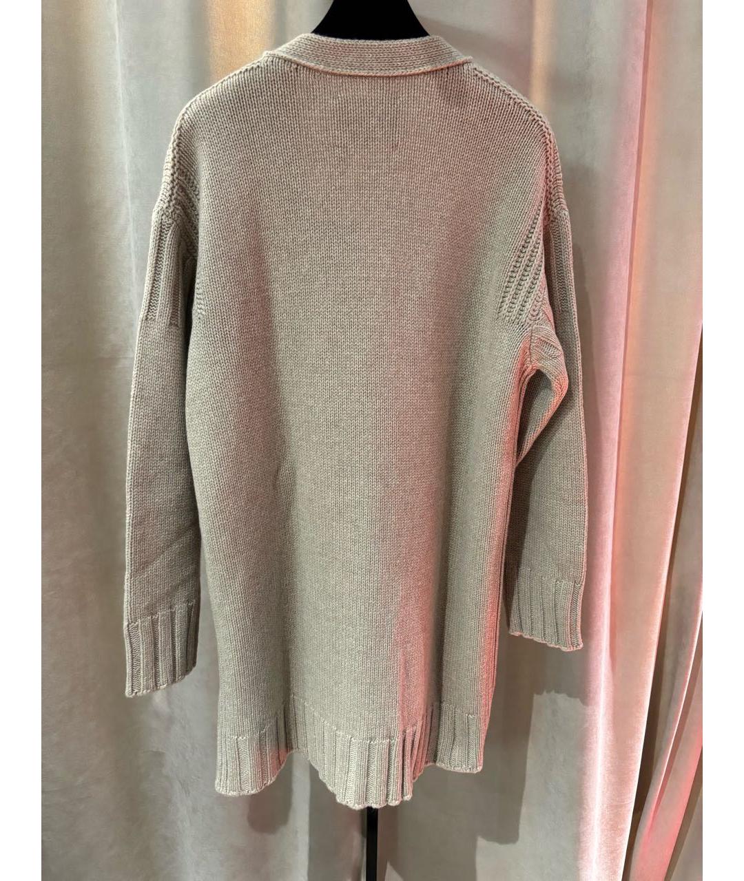 JIL SANDER Бежевый кашемировый кардиган, фото 2