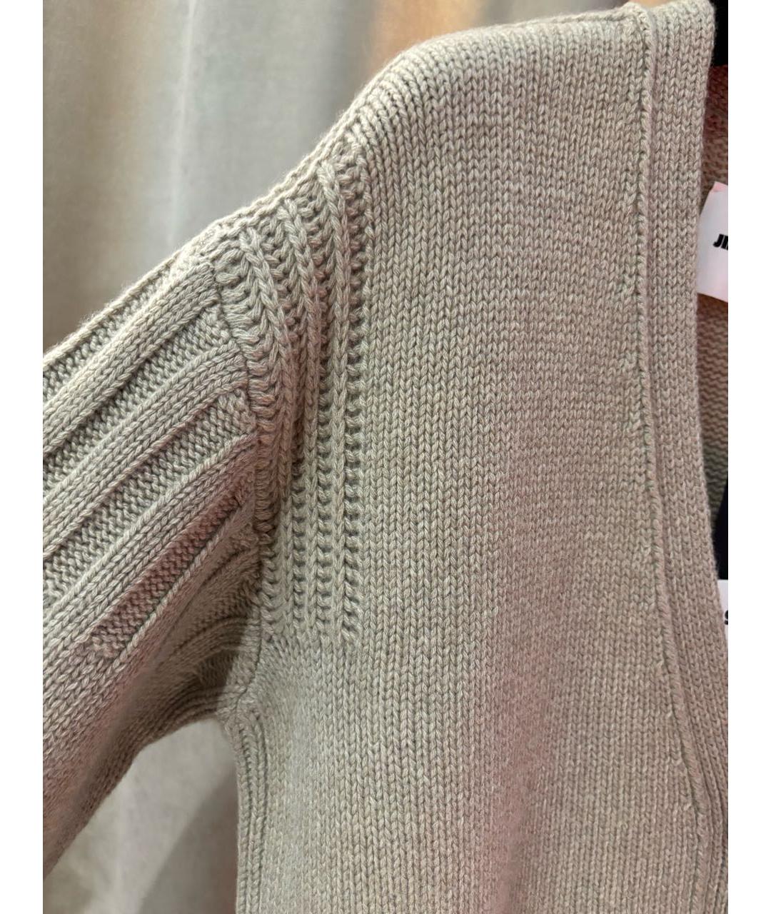 JIL SANDER Бежевый кашемировый кардиган, фото 5